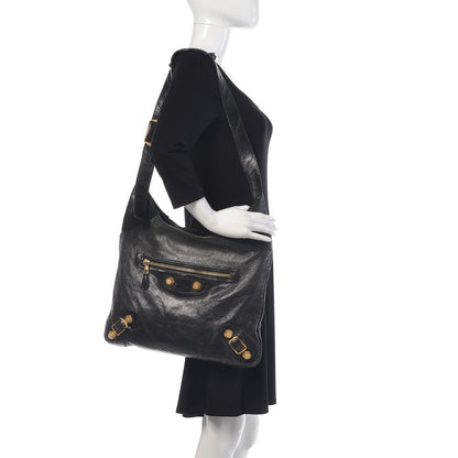 Balenciaga Chevre Giant 21 Gold Hardware Besace Hobo Black 2 of 13