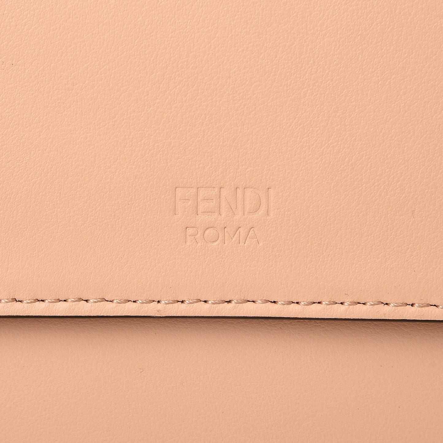 Vitello Century Velvet F is Fendi FF Kan I Shoulder Bag Tobacco Rosa Plaster