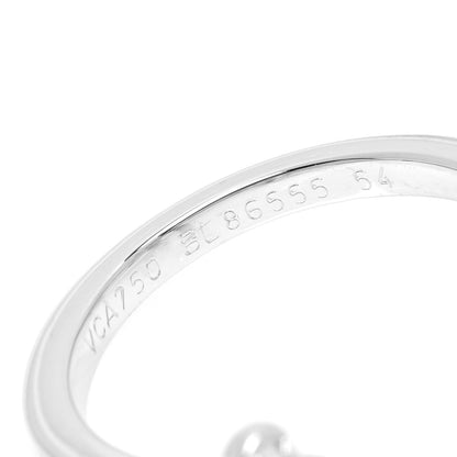 Van Cleef & Arpels 18K White Gold Diamond Socrate Between The Finger Ring 54 6.75 4 of 4
