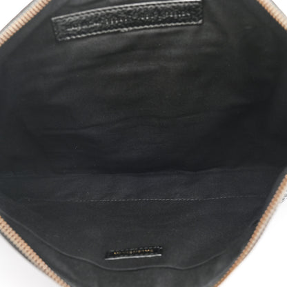 Balenciaga Agneau Classic Hardware Graffiti Small Pouch Black White 5 of 10