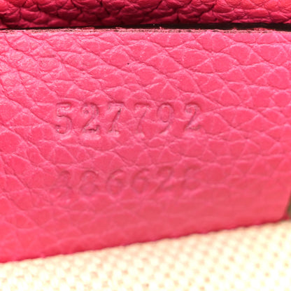 Gucci Grained Calfskin Small Logo Belt Bag Box Pink Green 7 of 11