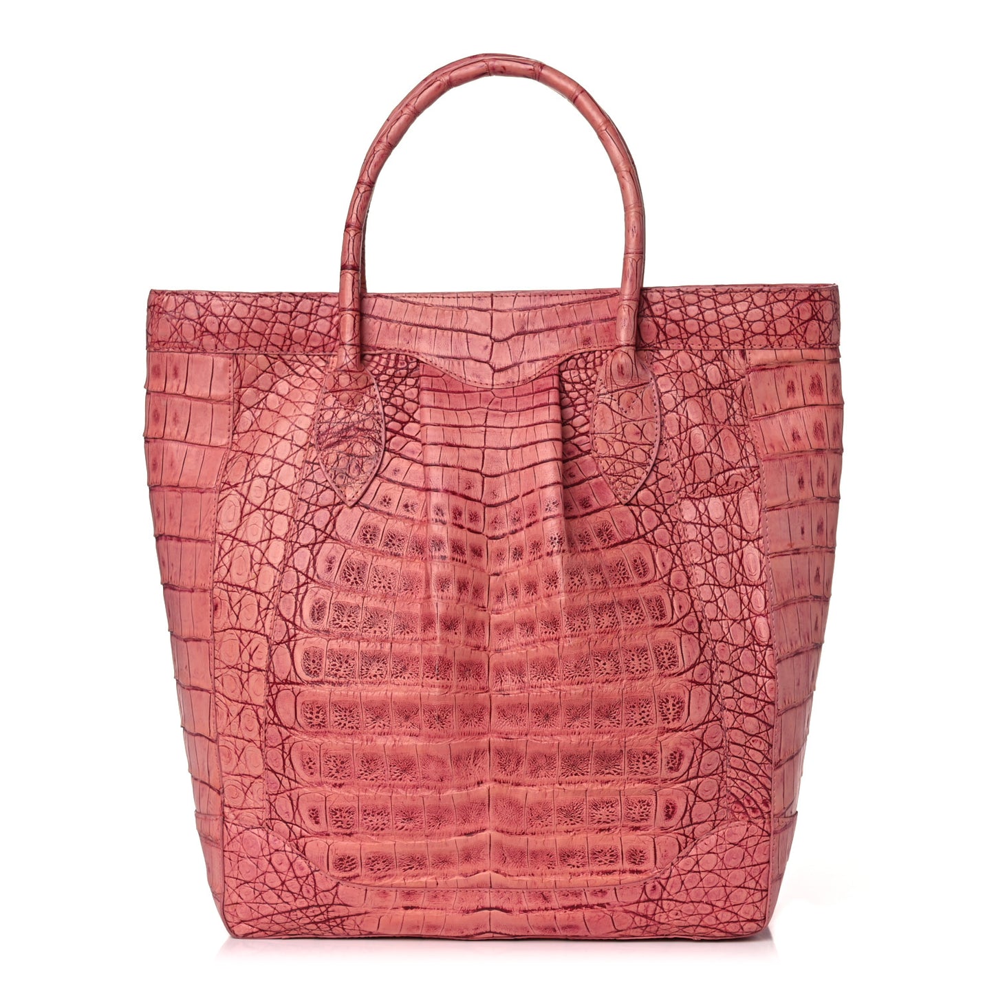 Crocodile Satchel Light Coral