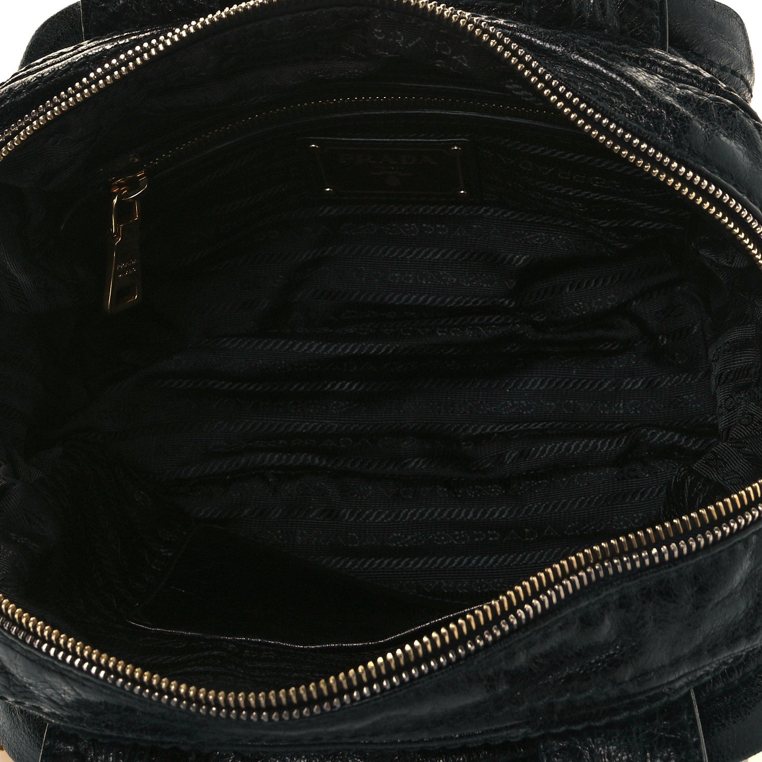 Prada Glace Calf Tote Black 4 of 8