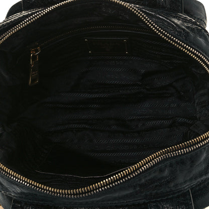 Prada Glace Calf Tote Black 4 of 8