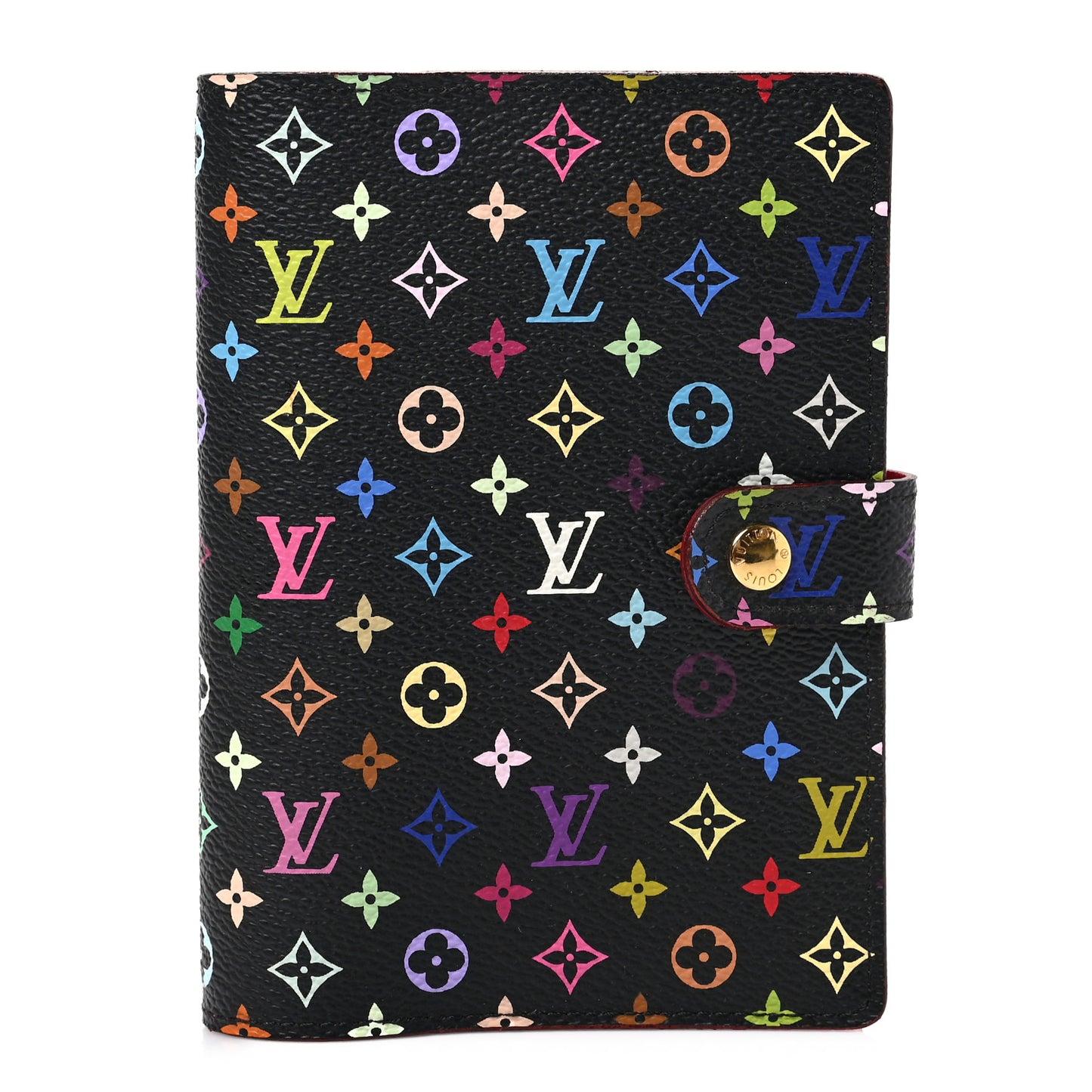 Monogram Multicolor Small Ring Agenda Cover Black Grenade