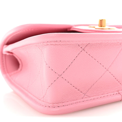 Chanel Caviar School Memory Mini Top Handle Flap Light Pink 9 of 11