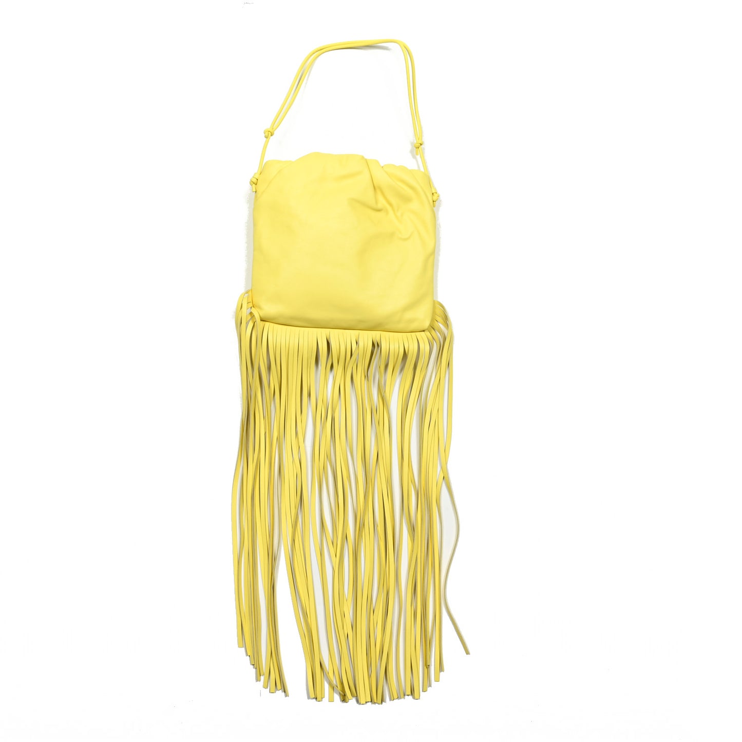 Nappa The Fringe Pouch Shoulder Bag Yellow
