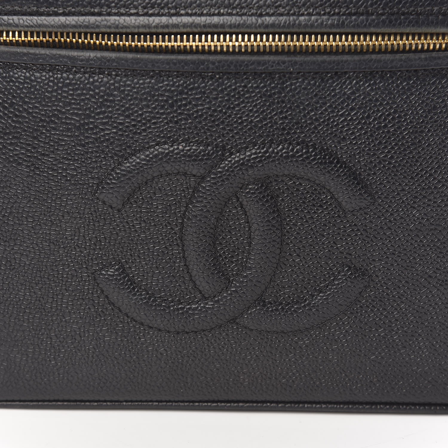Chanel Caviar Cosmetic Vanity Bag Black 10 of 10