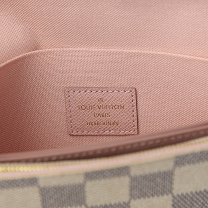 Louis Vuitton Damier Azur Pochette Felicie Chain Wallet Rose Ballerine 7 of 8