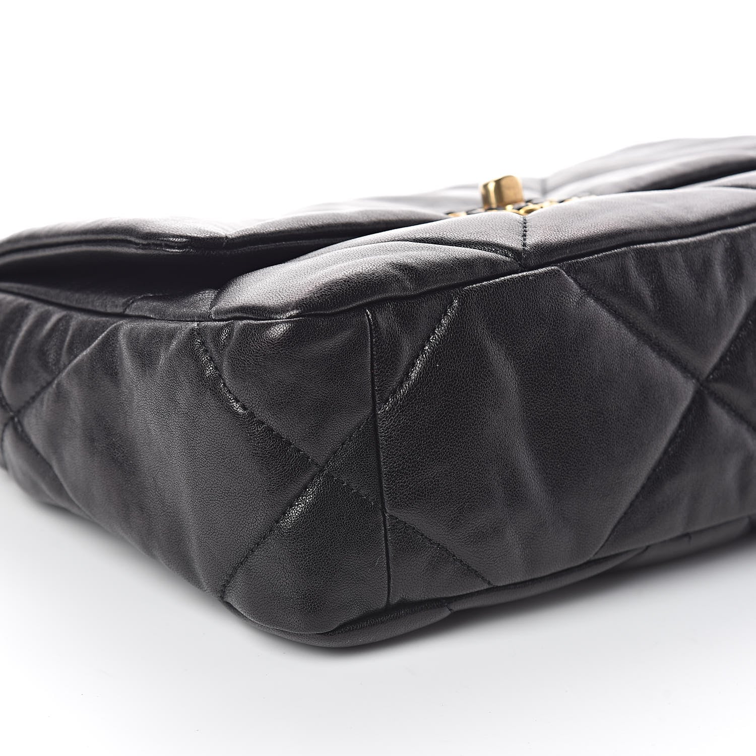 Chanel Lambskin Quilted Medium 19 Flap Black 8 of 10