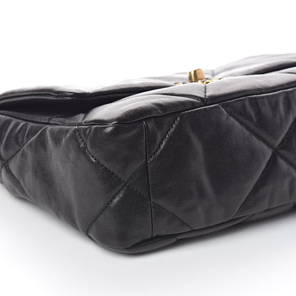Chanel Lambskin Quilted Medium 19 Flap Black 8 of 10