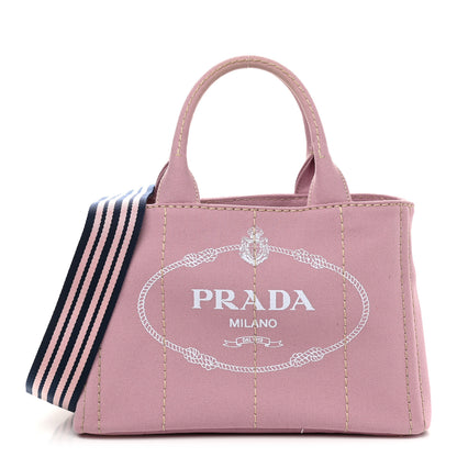 Prada Canapa Small Logo Tote Alabastro White 1 of 8