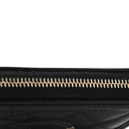 Chanel Caviar Quilted Medium Filigree Zip Around Wallet Black 11 of 11