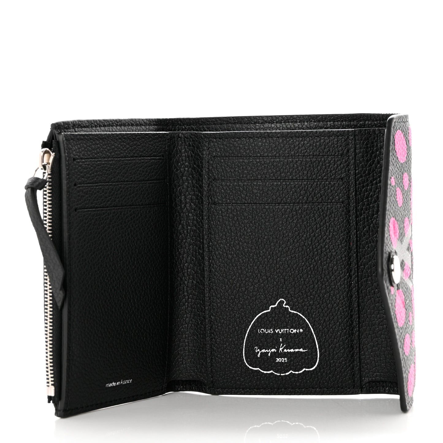 LV X YK Empreinte Monogram Victorine Wallet Black Fuchsia