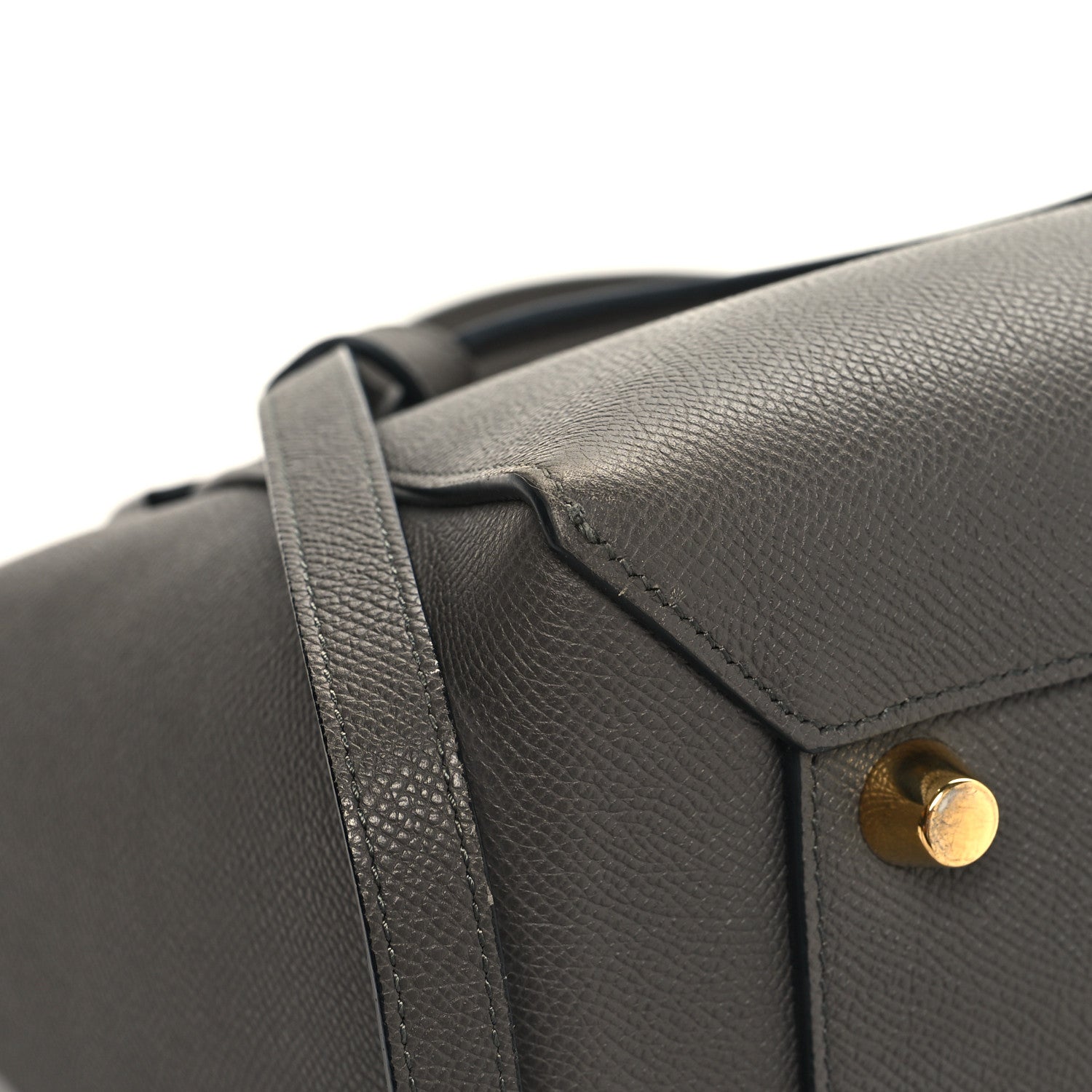 Celine Grained Calfskin Mini Belt Bag Grey 8 of 11