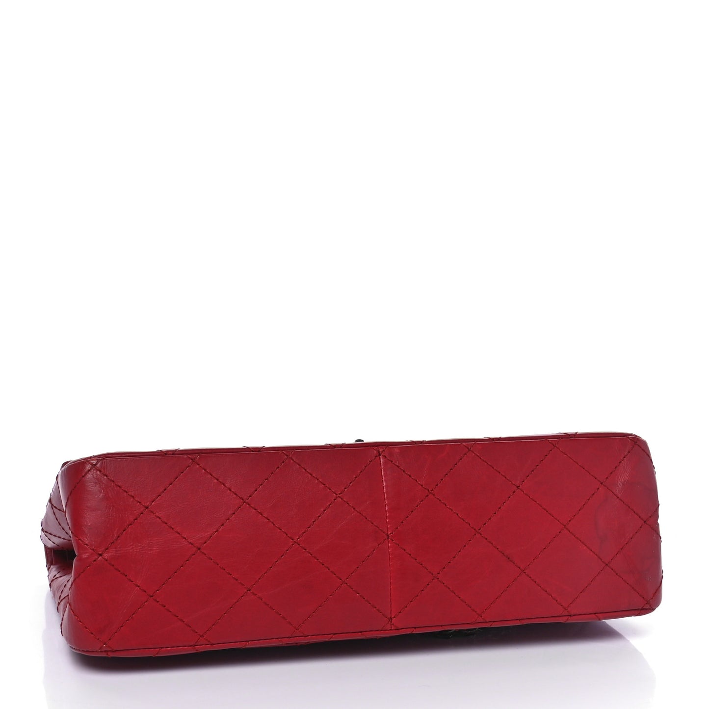 Aged Calfskin Quilted 2.55 Reissue 225 Flap Red