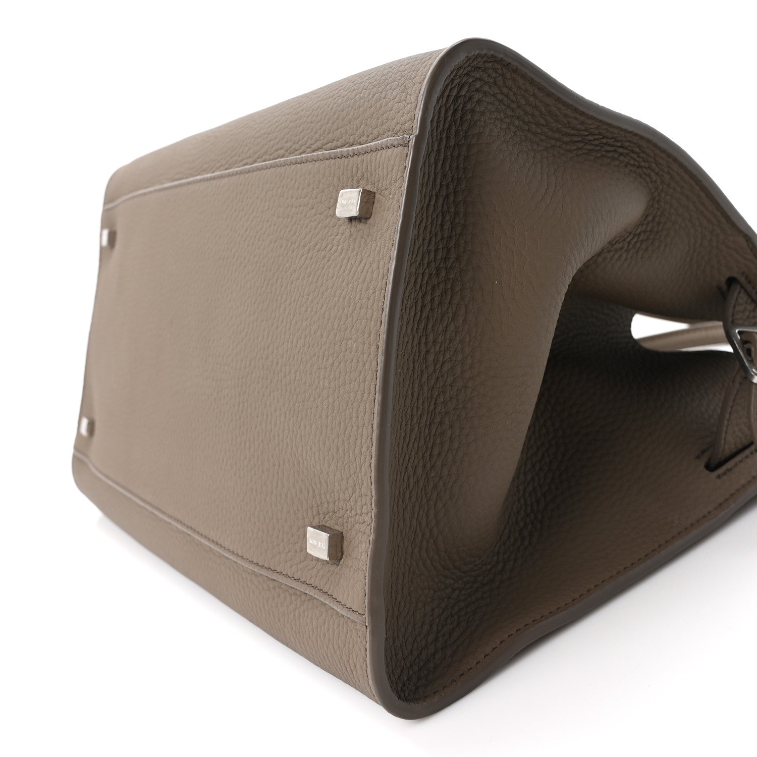 The Row Matte Grained Calfskin Soft Margaux 12 Smoked Taupe 9 of 9