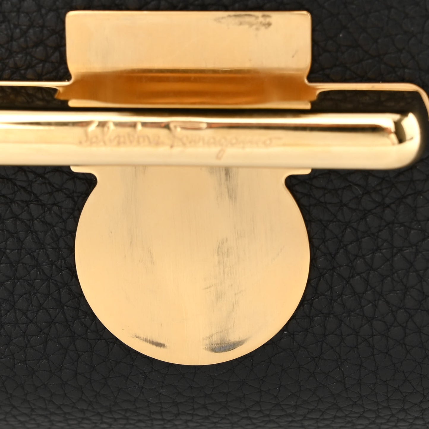 Calfskin Glam Shoulder Bag Black