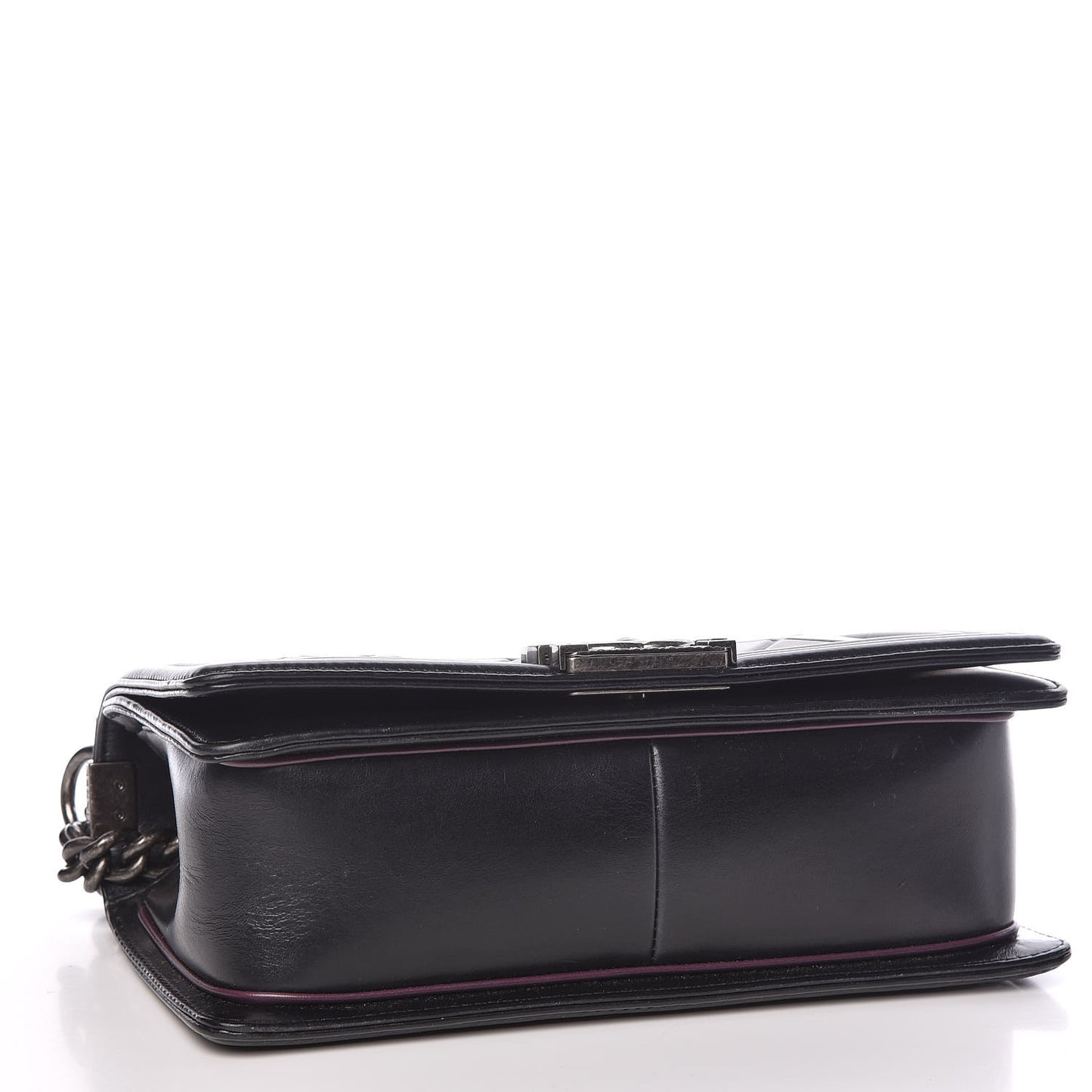 Calfskin Embossed Medium Paris Salzburg Boy Flap Black