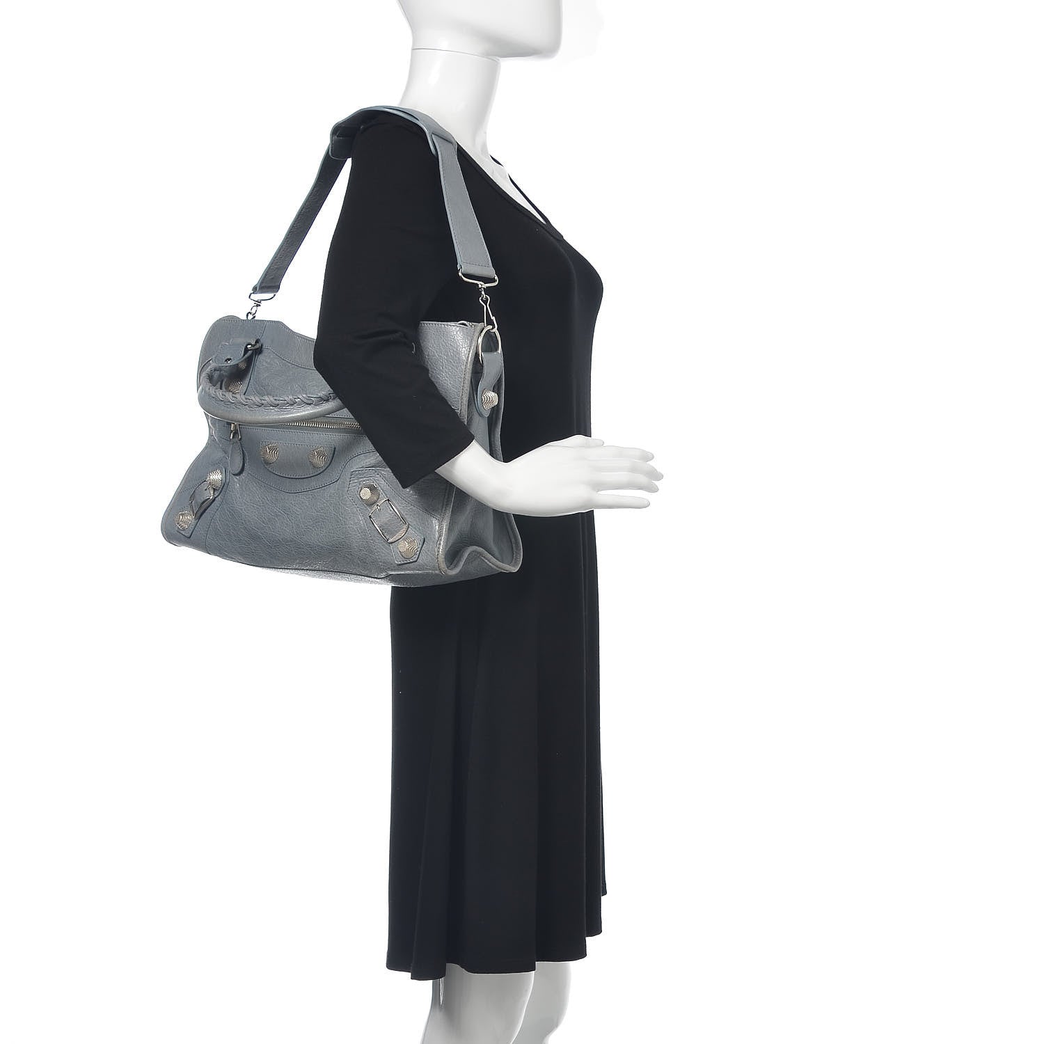 Balenciaga Agneau Giant 21 Silver Hardware City Ardoise 2 of 17