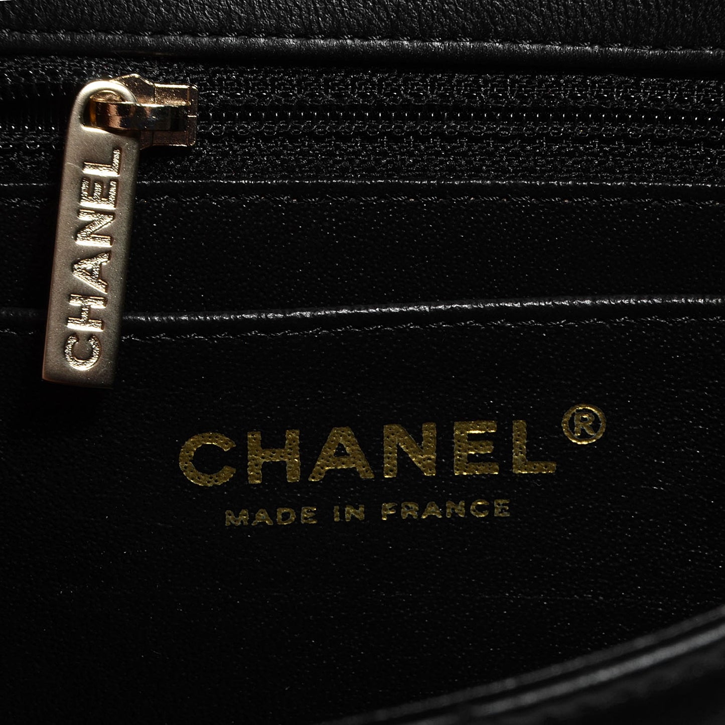 Lambskin Quilted Mini Rectangular Flap Black