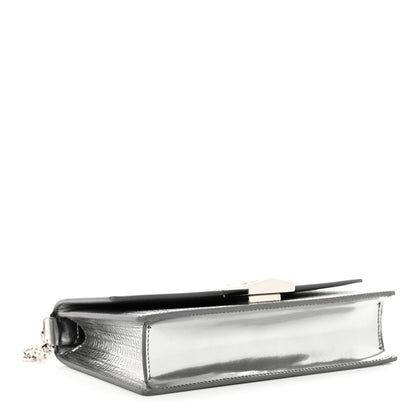 Givenchy Metallic Calfskin 4G Embossed Small 4G Crossbody Silver 4 of 10