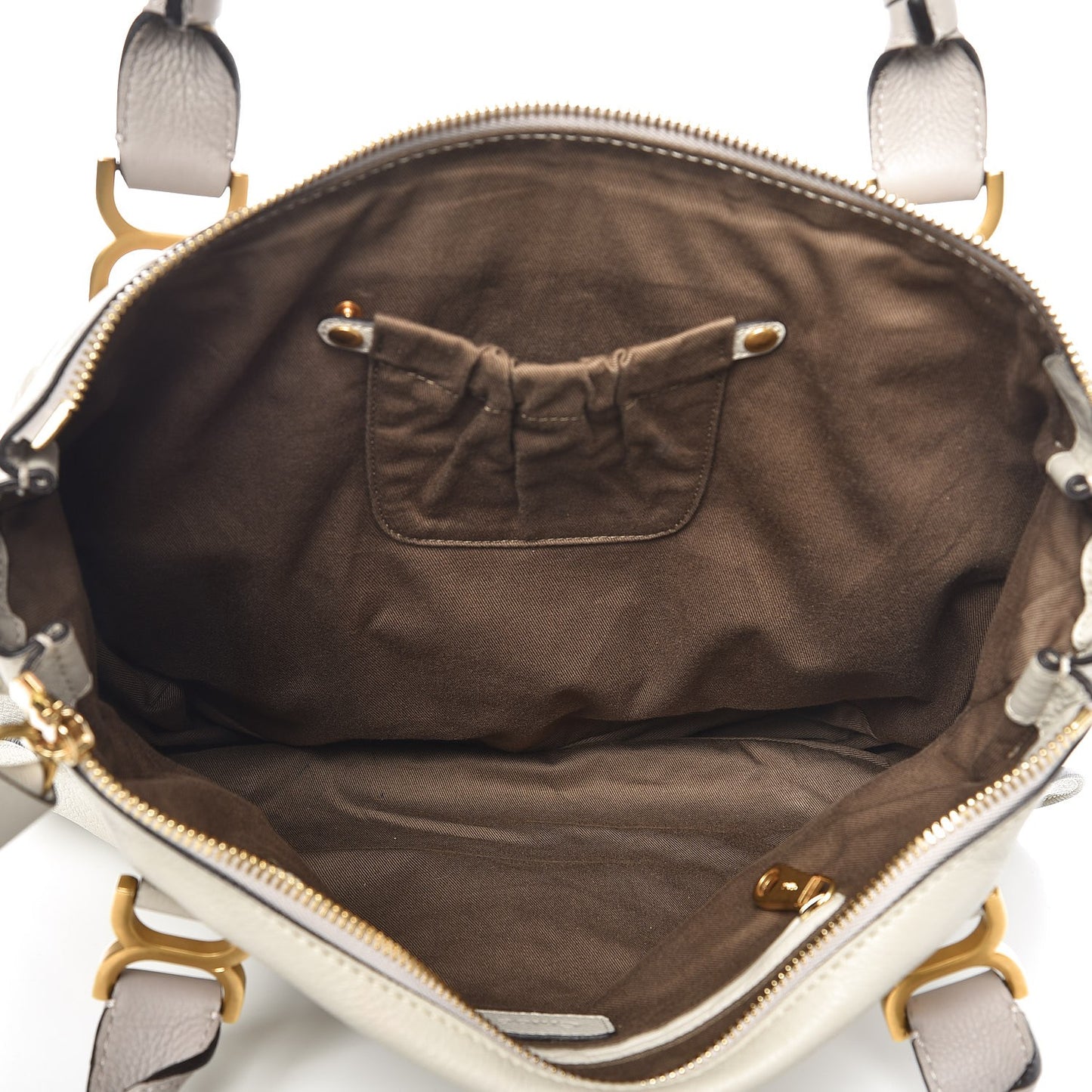 Calfskin Large Marcie Satchel Dove