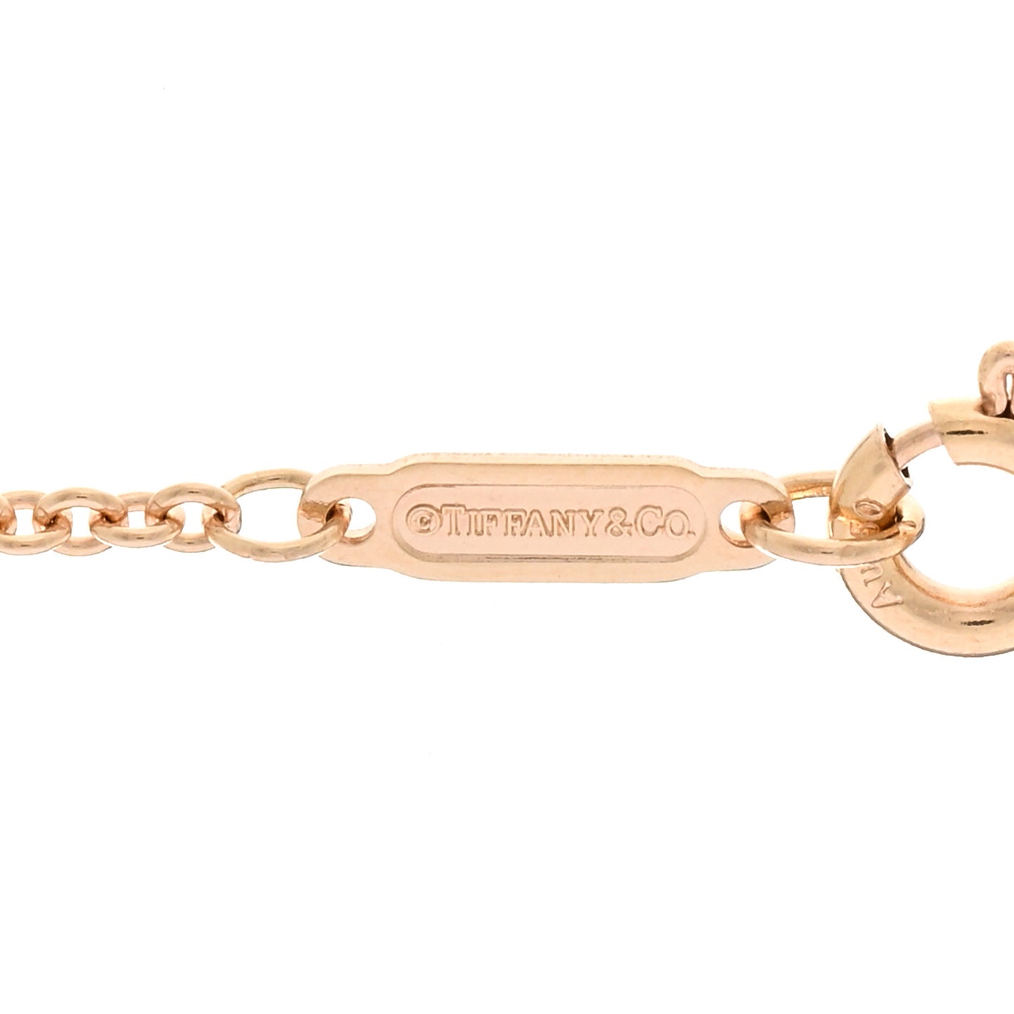 18K Rose Gold Bar Pendant Necklace
