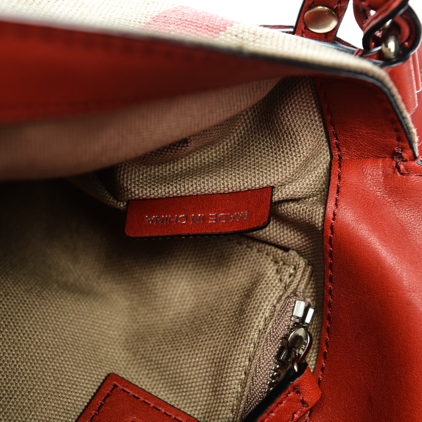 Canvas House Check Small Henham Crossbody Red