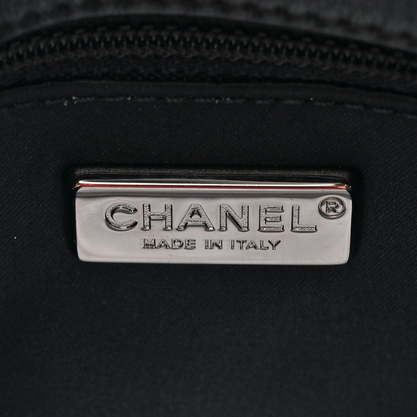 Sequin Logo Mini Rectangular Flap Black Blue