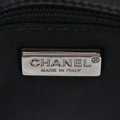 Chanel Sequin Logo Mini Rectangular Flap Black Blue 6 of 10