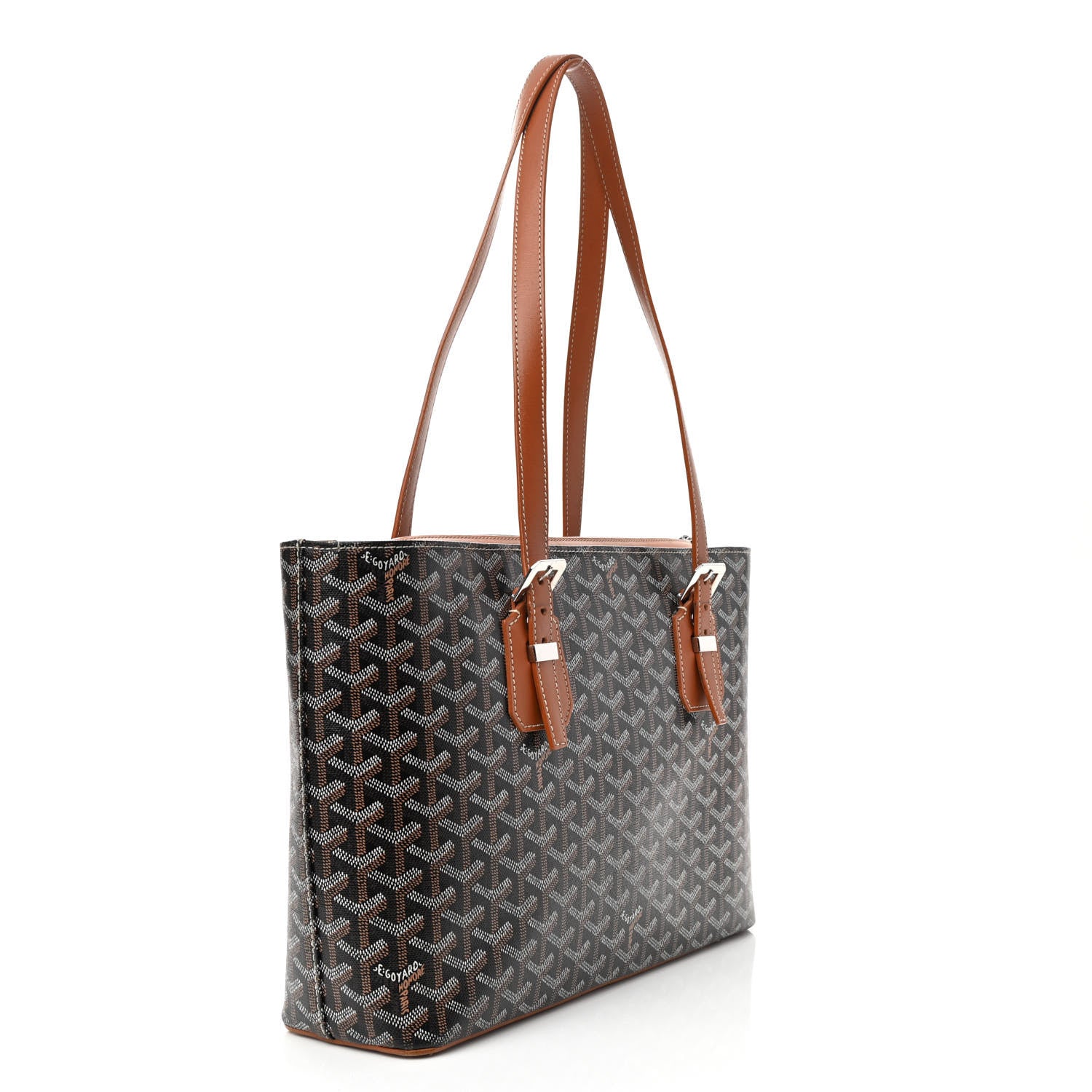 Goyard Goyardine Sac Marie Galante MM Black Gold 3 of 10