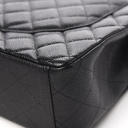 Chanel Caviar Quilted Maxi Double Flap Black 12 of 14