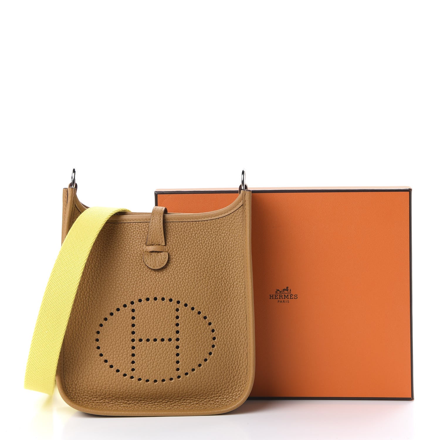 Hermes Taurillon Maurice Amazone Evelyne TPM Sesame Lime 10 of 10