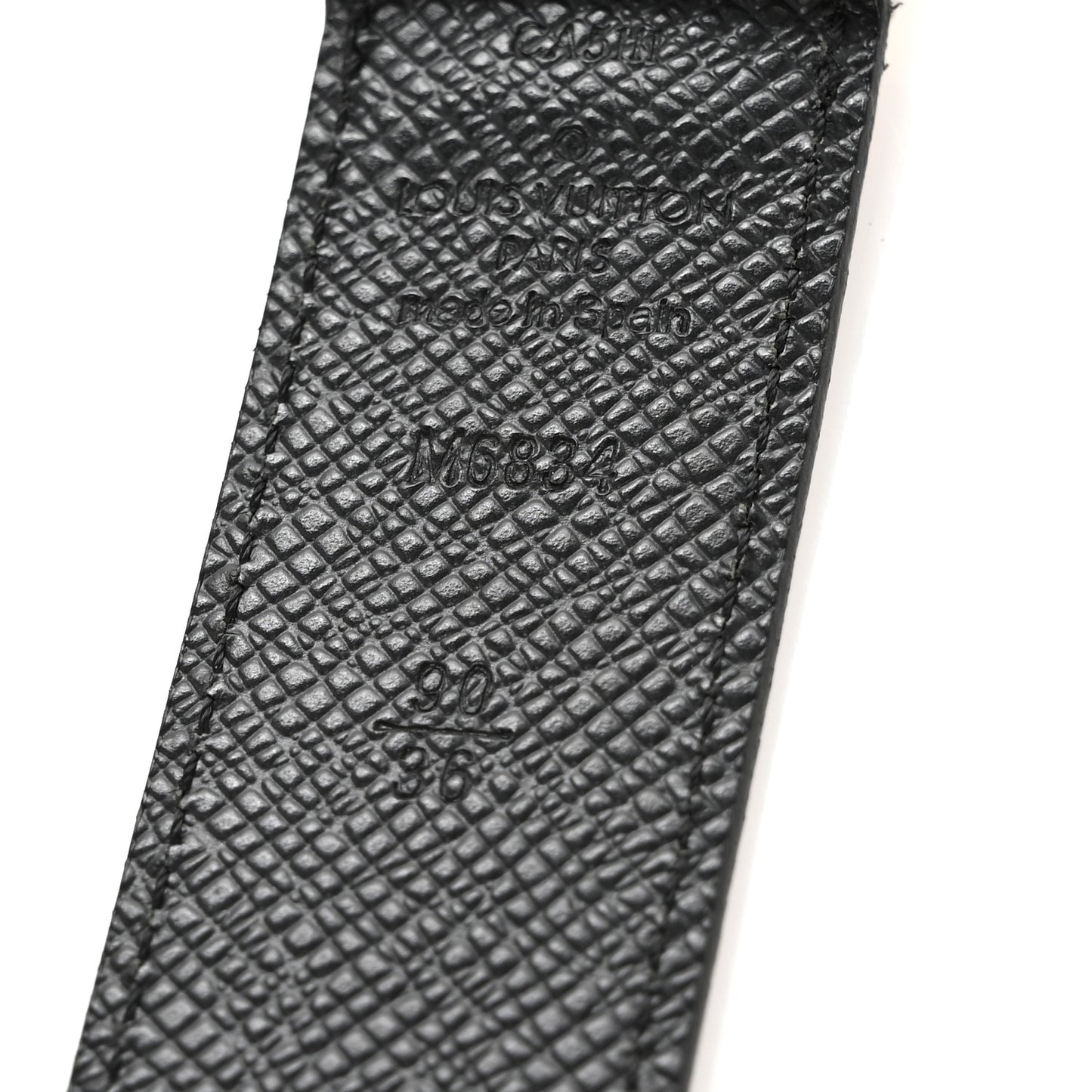Damier Graphite Calfskin Belt 90 36 Black