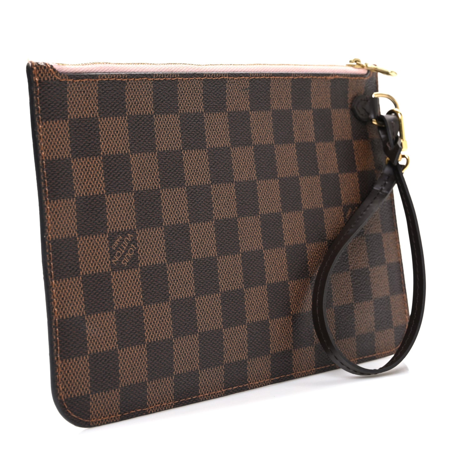 Damier Ebene Neverfull MM GM Pochette Rose Ballerine