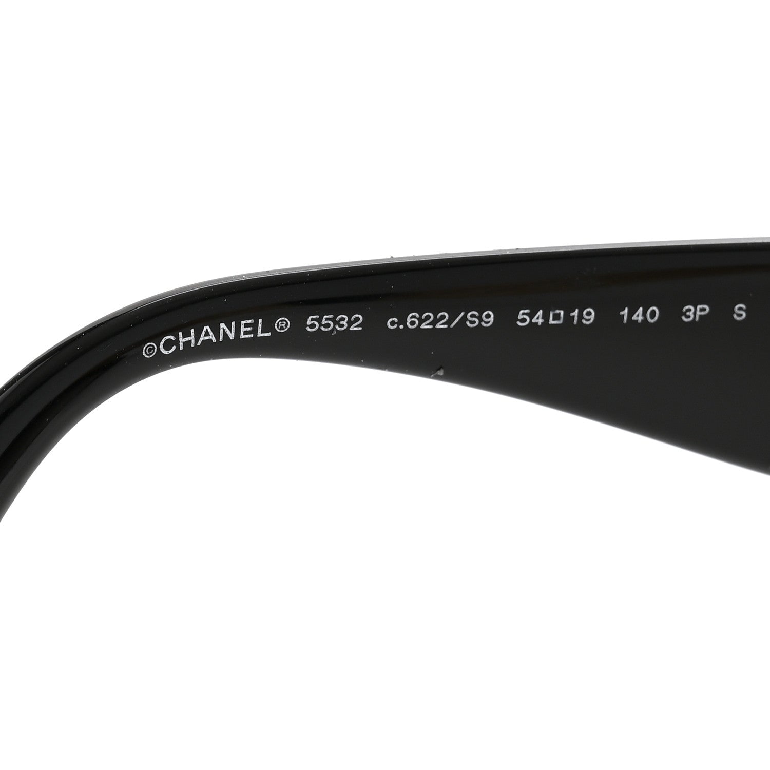 Chanel Acetate Metal Polarized Sunglasses 5532 Black 5 of 9