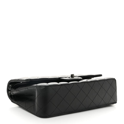 Chanel Lambskin Quilted Medium Double Flap So Black 4 of 11