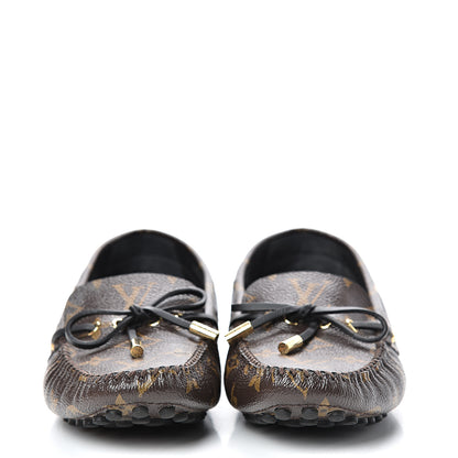 Louis Vuitton Monogram Arizona Car Shoe Moccasin Loafers 39 Macassar 2 of 11