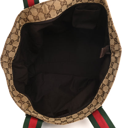 Gucci GG Monogram Large Web Handle Bucket Tote 4 of 12
