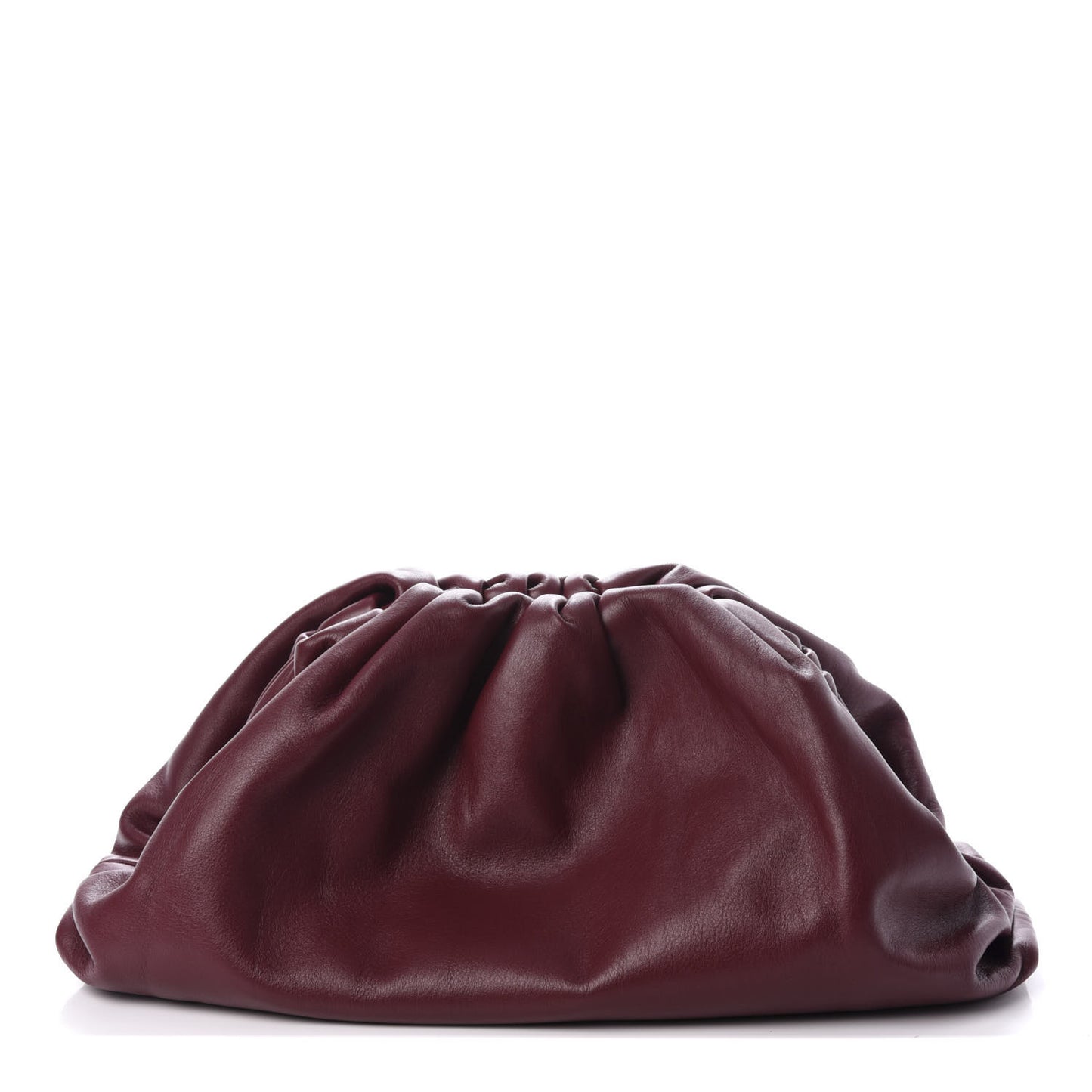 Smooth Butter Calf The Pouch Oversized Clutch Bordeaux