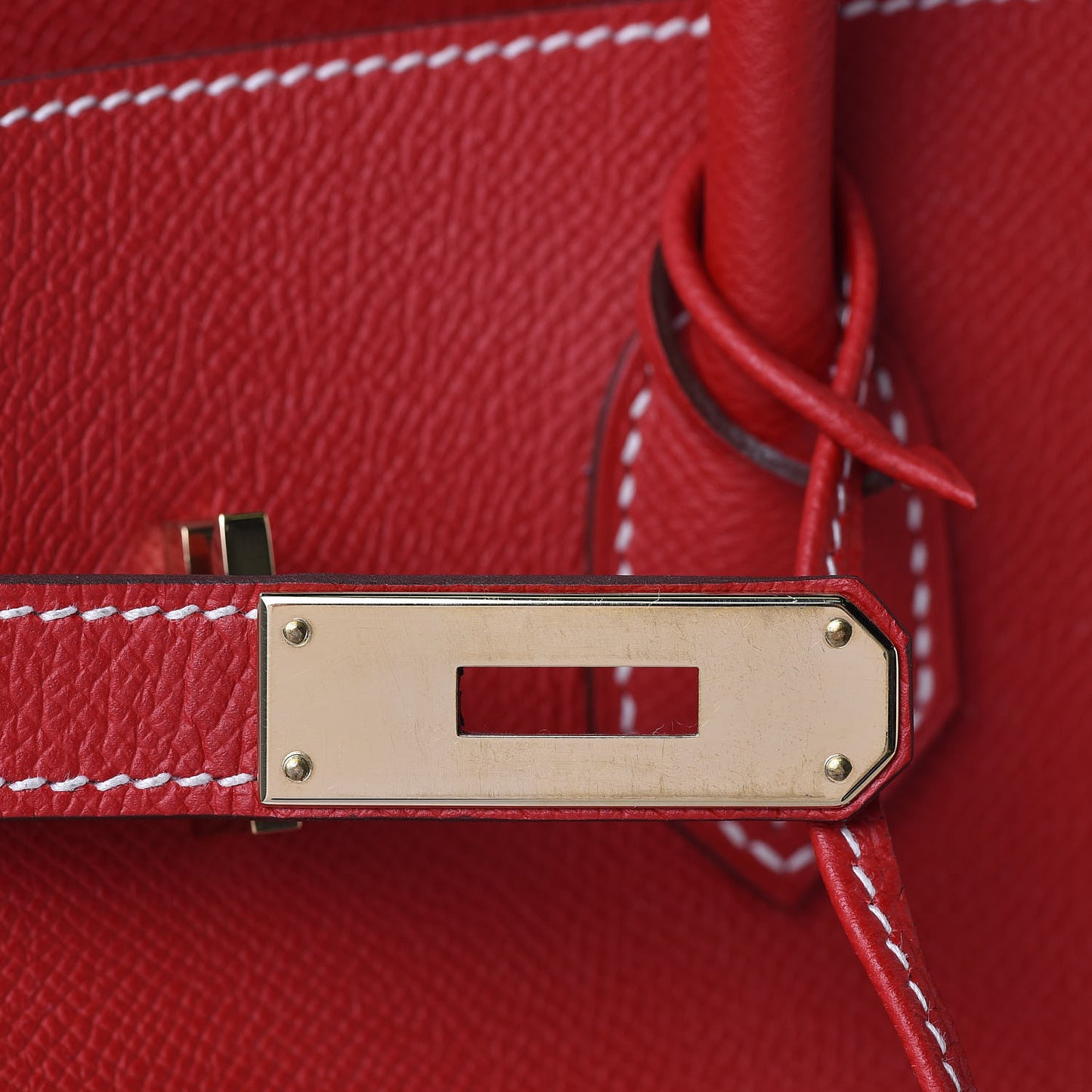 Epsom Candy Birkin 35 Rouge Casaque Bleu Thalassa