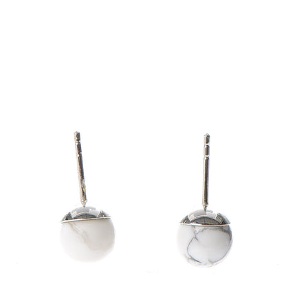 Christian Dior Palladium Mise En Dior Tribal Earrings White 4 of 6