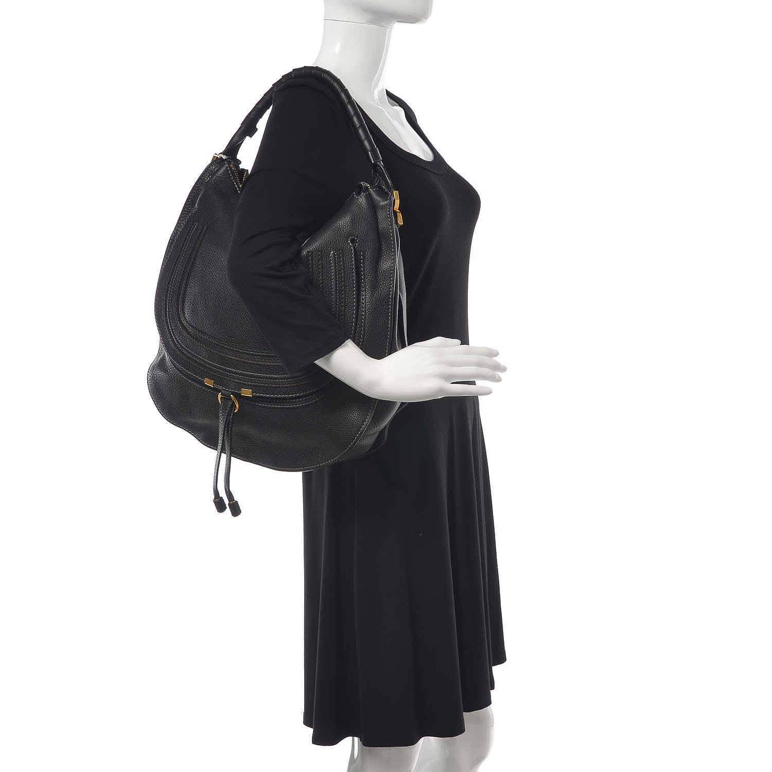 Chloe Calfskin Large Marcie Hobo Black 2 of 9