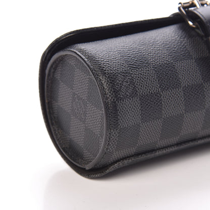 Louis Vuitton Damier Graphite 3 Watch Travel Case 9 of 10
