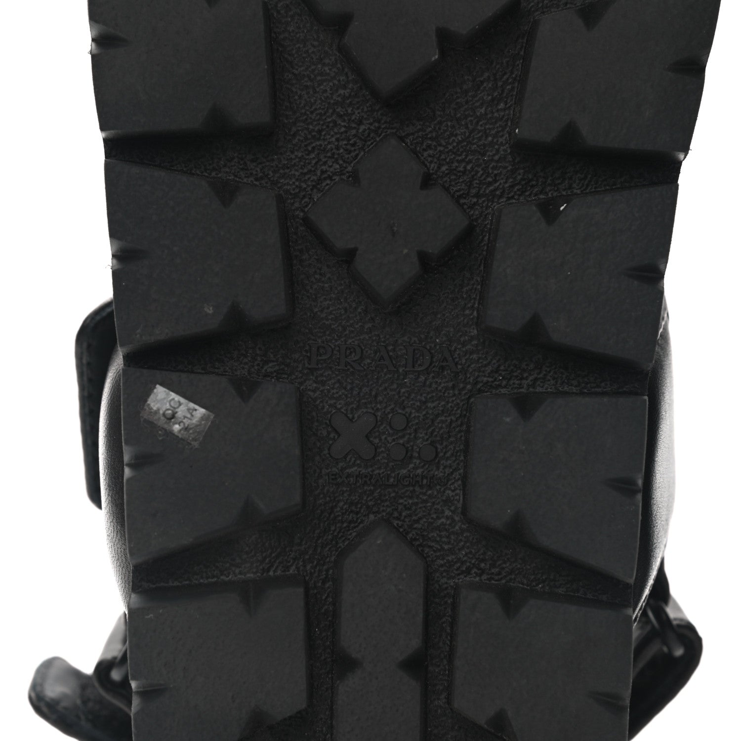 Prada Nappa Logo Quilted 20mm Sport Sandals 36 Black 6 of 8