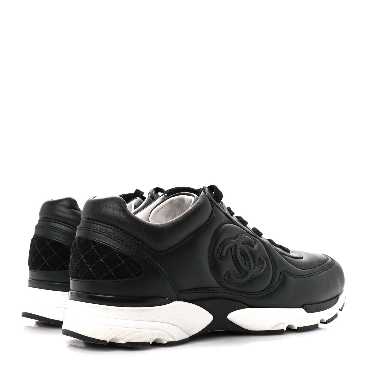 Calfskin CC Sneakers 40 Black