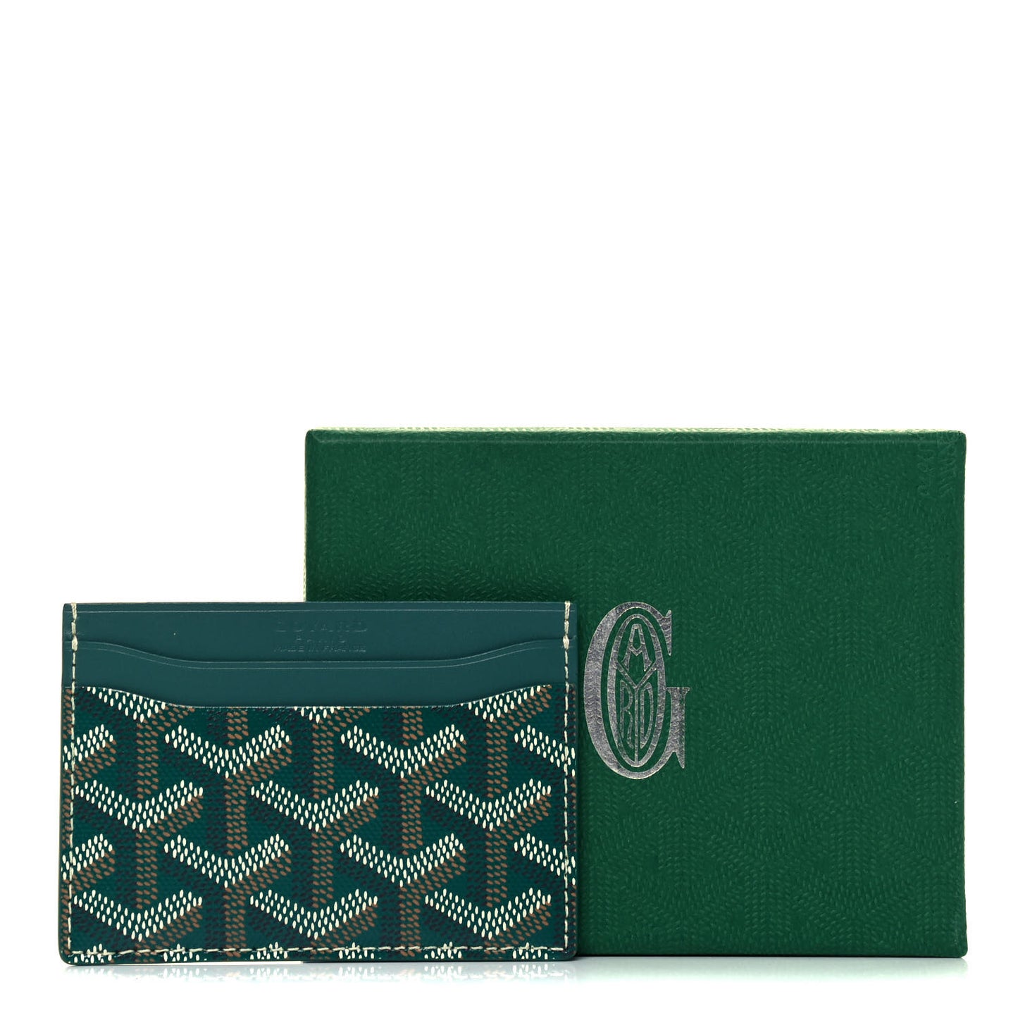 Goyardine Saint Sulpice Card Holder Green
