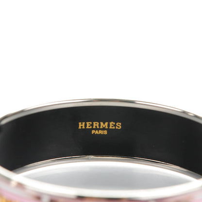 Hermes Enamel Printed Wide Tenues Et Couvertures Bracelet 70 3 of 5