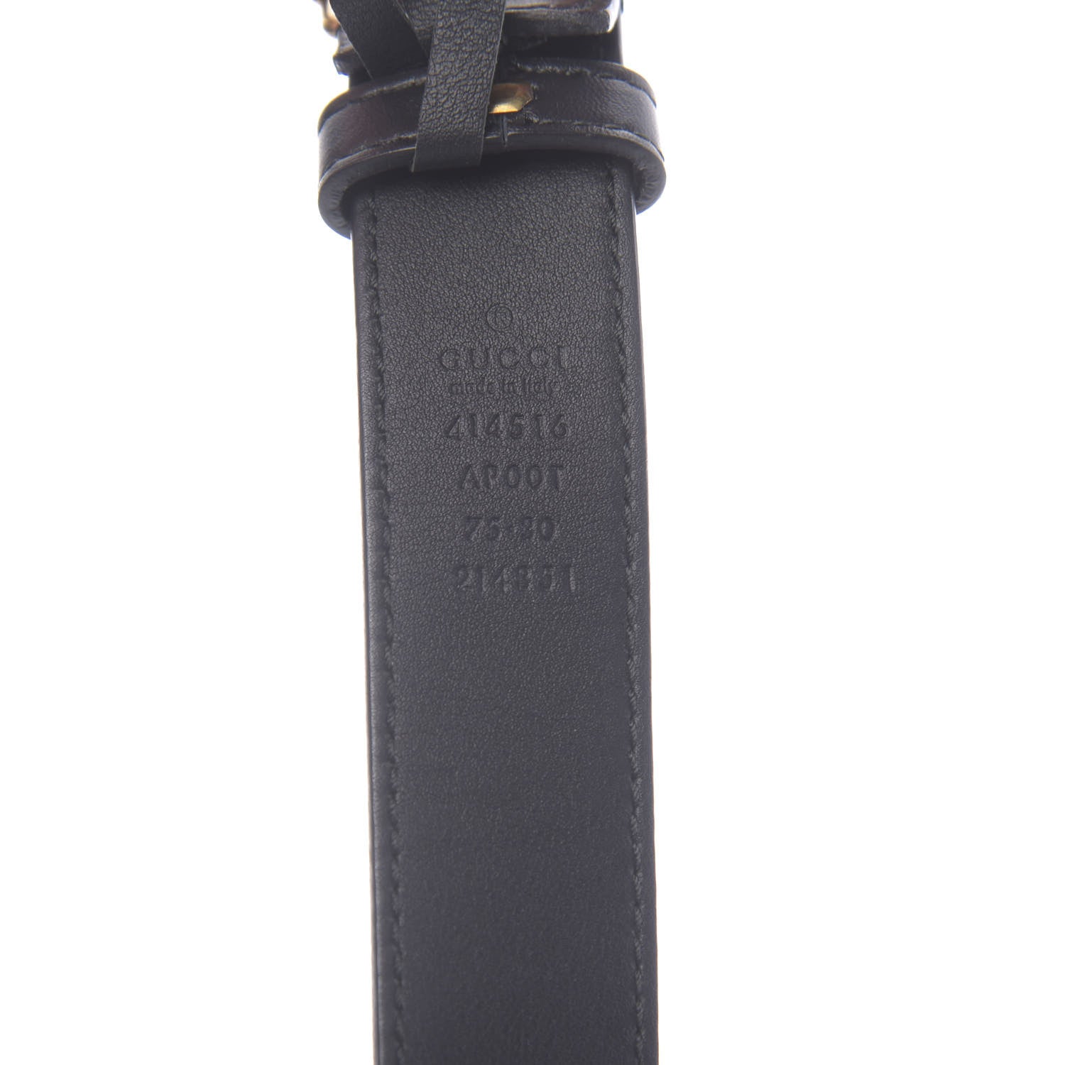 Gucci Calfskin Double G 30mm Belt 75 30 Black 3 of 6